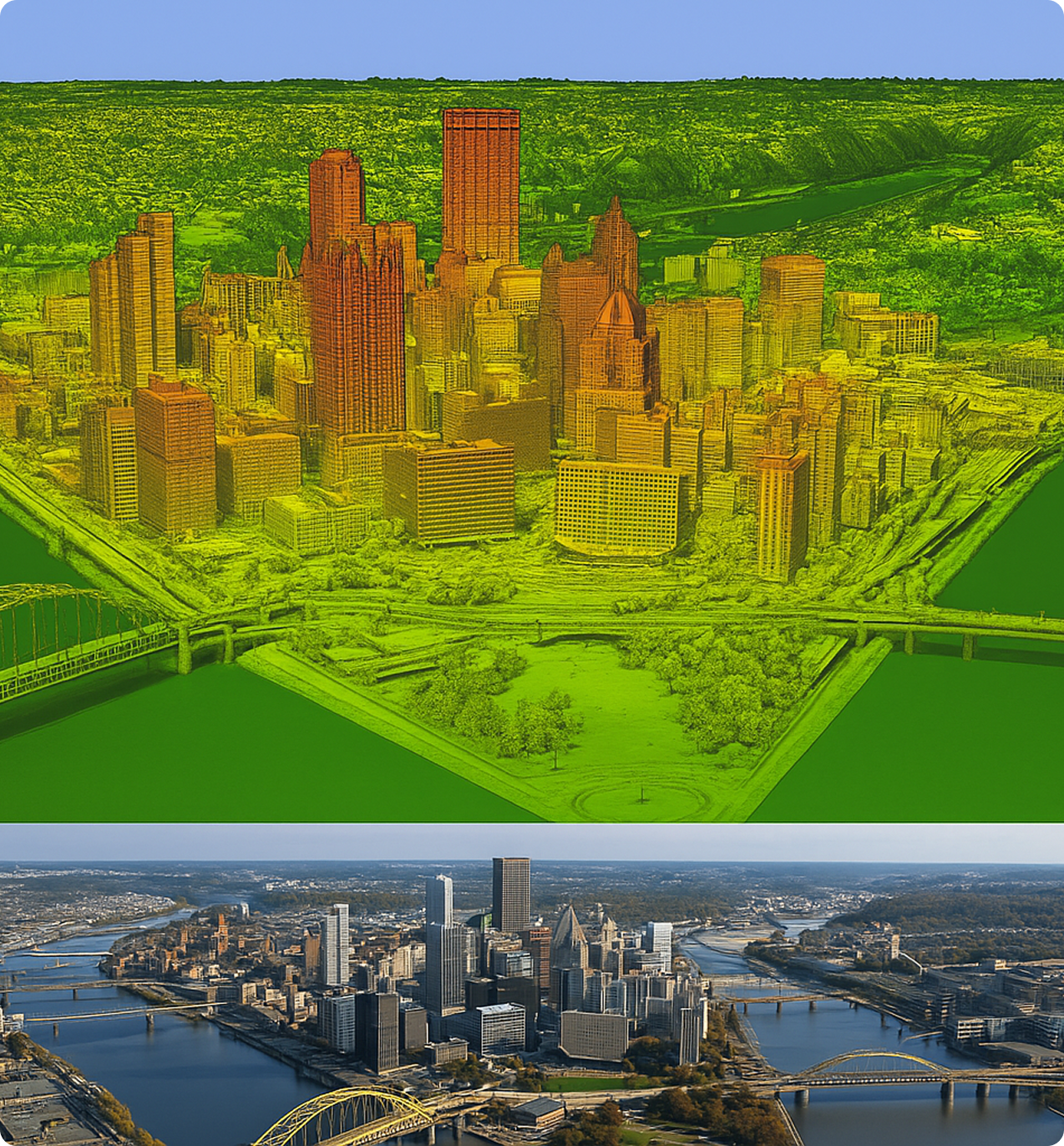 LiDAR of city